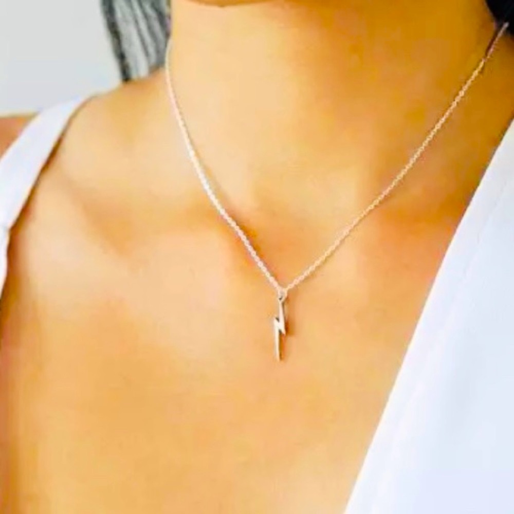 Strength and Power Bolt Pendant Necklace